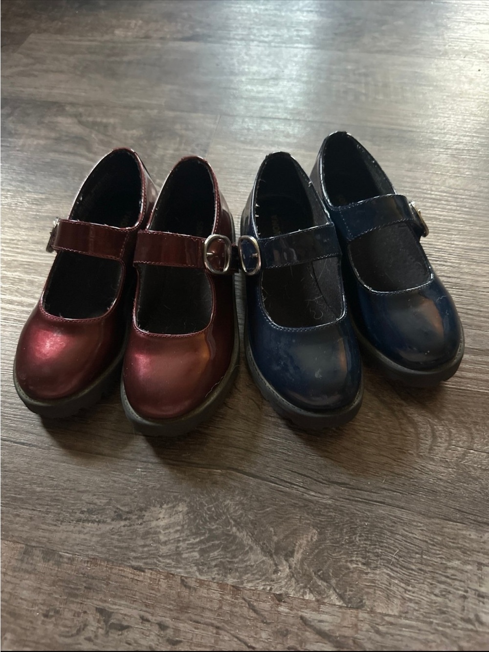 Sonoma Girls' Mary Jane Dress Shoes - Burgundy and Navy 13